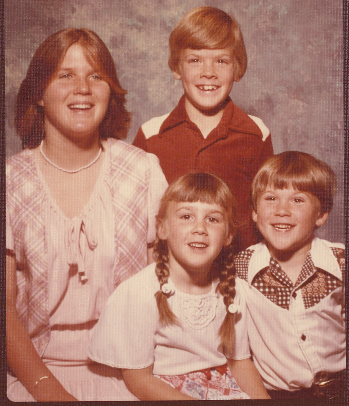 A childhood family portrait including Stephen McDougle